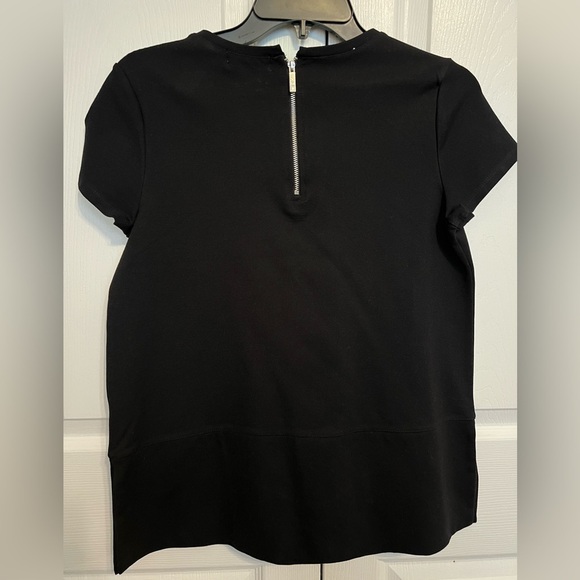 Liz Claiborne Scuba Top. Black, Size S with silver zipper in back. - Picture 5 of 5